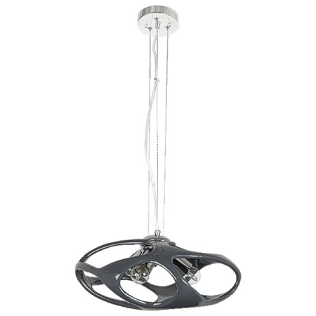 Lampa wisząca szara z żywicy 43cm 6700/3 GREY z serii Amana - Lampy Elem